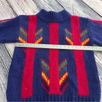 Vintage 80’s Wool Blend Funky Knit Sweater​ Pink Size M Photo 5