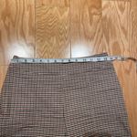 SheIn Brown Plaid Straight Leg Pants Photo 3