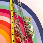 Silver gold tone circle choker necklace Gold Photo 5