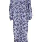 Hill House The Simone Midi Dress Lilac Purple Tonal Floral Medium Photo 0