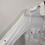 Michael Kors Michael  Ladies White Button-Down Shirt Size Medium Photo 1