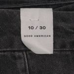 Good American  90s Duster Straight Leg Jeans Charcoal Black Faded Denim 10/30 New Photo 8