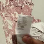 Urban Outfitters Toile Scenic Landscape Floral Dress Pink White size small Photo 6