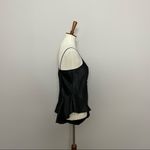 Victoria's Secret Vintage Nighty Body Suit Silky Plunge Covered Button Black Photo 5