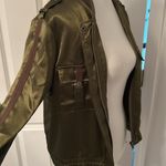 Lulu’s Satin Olive Green Women's Jacket Size M Photo 5