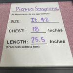 Piazza Sempione Women's Size IT 42/ US 6 Blue Gray Button Front Wool Peacoat Photo 8