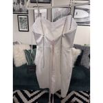 Mac Duggal  55691 White Rhinestone Strap Satin Mini Dress Size 0 NWT MSRP $238 Photo 4