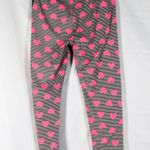 No Boundaries NWT Classic Pinup Style Capri Leggings Black White Stripe Hot Pink Heart… Photo 2