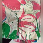 Talbots  Womens Bright Floral 3/4 Sleeve Popover Embroidered V-Neck‎ Top Medium Photo 9