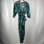 ZARA NWT  Floral‎ Print Jumpsuit in Green Size Extra Small Photo 2