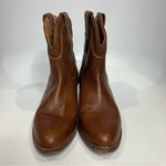 Dingo  brown leather ankle pull on boots western cowgirl women’s size‎ 9 trendy Photo 2