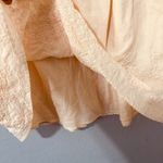 Merona Women Vintage Cream Embroidered A-Line Smocked Skirt Size 6 100% Cotton Photo 5