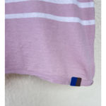 Kule The Baja Crop Tee M White Pink Stripes Short Sleeve Cotton Retro Summer Size M Photo 4