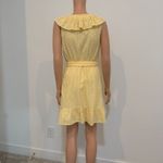 LC Lauren Conrad  small eyelet faux wrap ruffle belted dress D4 2411 Photo 12