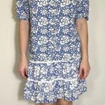 J.Crew  Blue and White Matching Top (Sz L) and Skirt (Sz M) Photo 2