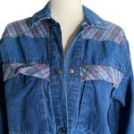 EXPRESS Vintage 90s Pacific  Denim Jacket M Blue Snap Front Pockets Long Sleeve Photo 1