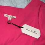 Vine & Love  medium pink fuchsia womens slip dress vneck front pockets not lined Photo 6