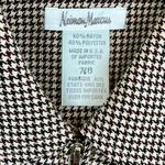 Neiman Marcus Houndstooth Sleeveless Zip Collared Dress 7/8 Photo 7