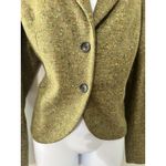 VINTAGE Bernard Zins Paris "Nina" Green Confetti Tweed Blazer Jacket Size 10 Photo 1
