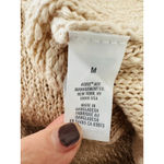Aerie  Womens Sweater Pullover Oversized Deconstructed Slouchy Beige Size Medium Photo 7