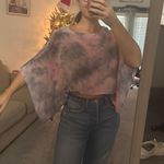 Surf Gypsy Pink And purple Tye Dye Sheer Top Photo 0