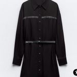 ZARA studded dress with belt. Xs Photo 2