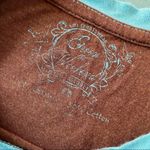 VINTAGE SHEDD AQUARIUM CHICAGO Size S Womens Y2K 2000's Ringer Bamboo Baby Tee Brown Photo 3