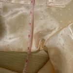 Lisa Intimates Satin Nightshirt Champagne Polka Dot Button Front M Size M Photo 4