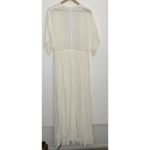 Reformation  Winslow Dress White Ivory Maxi Wrap Kimono Wedding Womens New Large Photo 2