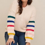 Torrid ✨ Cotton Intarsia Pullover Balloon Sleeve Sz 0X Sweater✨ Photo 0