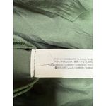 ZARA Long Sleeve Tunic Wrap Style Mini Dress Collard V Neck Button M Olive Green Photo 9