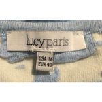 Lucy Paris  Textured Knit 2-Piece Set Top & Skater Skirt Blue Cream Size M Photo 8