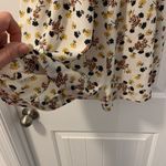 Molly Bracken  Anthropologie Ecru Floral Print Romper Size Large Shoulder Outs Photo 4