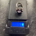 Vintage Sterling Silver Opal And Garnet Cluster Ring Womens Size 8 Photo 9