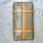 CELINE Macadam Monogram Beige Boston Handbag Photo 7