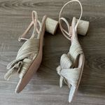 Loeffler Randall Dahlia Ankle Strap Knotted Sandal in Platinum, Size 12 Photo 4