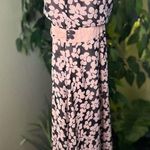 Fame and Partners FAME PARTNERS Pink Floral Printed Chiffon Sleeveless Wrap Dress Size 2 Photo 5