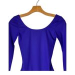 Tory Burch Leotard Women Small Purple Long Sleeve Scoop Neck Bodysuit Balletcore Photo 2