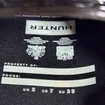 Hunter  Tall Shiny Black Waterproof Rain Boots W’s 7 Inpeccable Condition Photo 5