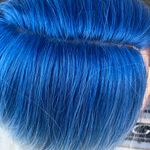 Blue wig 2021 Beach Waves Wigs Birthday Party Wig Photo 6