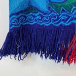 Handmade Baja Tapestry Embroidered Floral Fringe Guatemalan Artsy Festival Skirt Multiple Size L Photo 4