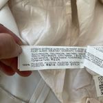 ZARA  Short Ivory Dress With Faux Leather Sleeve Size Small Photo 5