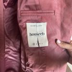 House Of CB  'Kiera' Warm Pink Vegan Leather Oversized‎ Blazer NWOT Photo 4