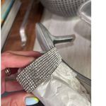 Black Suede Studio Cali SILVER Glitter Slide Sandal Womens Size 38.5 Photo 8