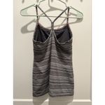 Lululemon Top Womens 6 Tank Athleisure Power Y Gray Space Dye Yoga Athletic Photo 3