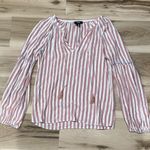 Paige  Jovannie Blouse Pink White Boho Women’s XS Photo 1