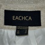 EachCa Canada Women’s Size 8 Tan Silver Metallic Pencil Straight Skirt Photo 2
