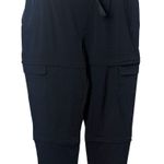 Athleta Black Cargo Crop Pants Stretch Utility Outdoors Camping Hiking 16 Photo 0