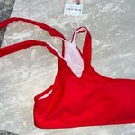 Halara  NWT Red One Shoulder Bikini Top- Size XS Photo 8