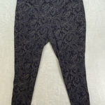 Chico's Ponte Legging Pant Womens 1R Medium Grey/Blue Paisley Print Photo 0